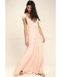 Tricks Of The Trade Blush Pink Maxi Dress (Convertible Dress)